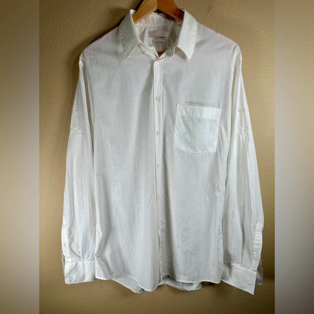 Alexander McQueen Men's White Textured
Casual Shirt Size 52; US L - Picture 2 of 11
